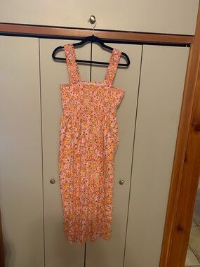 🌸Women’s Old Navy Midi Dress with Wide Straps in size large 🌸
